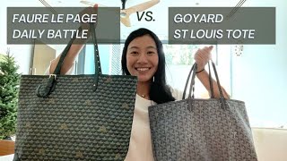 GOYARD ST LOUIS TOTE VS FAURE LE PAGE DAILY BATTLE [upl. by Nayd265]