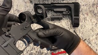 Sylvan Arms SA5 Pro Folding Stock Adapter  Install [upl. by Aicilra]