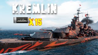 World of WarShips Kremlin  4 Kills 328K Damage [upl. by Suedaht958]