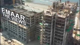 Construction Updates The Views Emaar Oceanfront Karachi [upl. by Lovel]