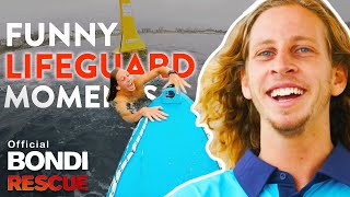 FUNNIEST Lifeguard Moments of Bondi Rescue Season 13 [upl. by Ahsila]