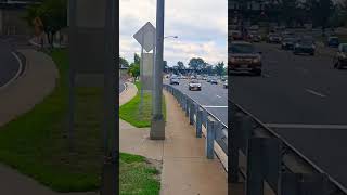 Walking over Tacony Palmyra Bridge pt3 [upl. by Eisoj]