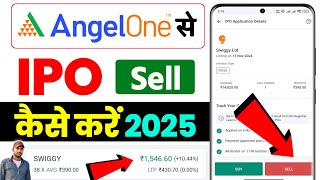 ipo allotment share sell kaise kare Angel one me ipo kaise sell kare Ipo share kaise beche [upl. by Ennasus]