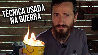 Como fazer um fogareiro improvisado [upl. by Yllak]