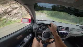 Mitsubishi Lancer Evo 8  Hillclimb Rally Stage POV [upl. by Mott]