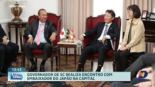 Governador Jorginho Mello recebe embaixador do Japão em SC [upl. by Braasch3]