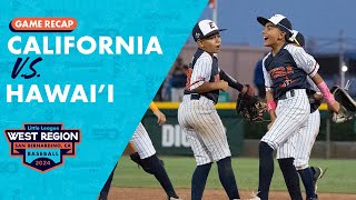 Game Highlights Hawaii vs California  Little League Baseball West Region Tournament [upl. by Draner]