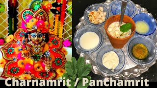 Charnamrit  Panchamrit  How to make Charnamrit Panchamrit Recipe [upl. by Lydnek869]