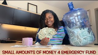 Small Amounts Of Money 4 Emergency Fund  How To Save Money [upl. by Nyliret]