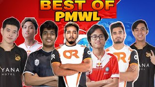 PMWL FINALS  TOP EXTRAORDINARY CLUTCHES  BEST MOMENTS OF PMWL  1 v 4 CLUTCHES IN PMWL [upl. by Eneloj]