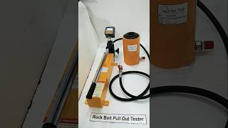 Rock Bolt Pull Out Test Apparatus Demonstration rock mine geotechnical civilsiteengineer shorts [upl. by Anerec985]