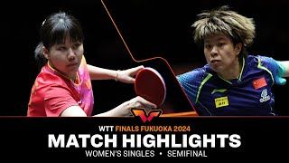 Chen Xingtong vs Wang Yidi  WS SF  WTT Finals Fukuoka 2024 [upl. by Nywra]