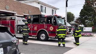 Levittown FD Engine 622 and ESU 6225 Returning [upl. by Ytsirc]