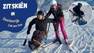 Zitskiën⛷️in Oostenrijk Zell am See🇦🇹 Samen met stichting Ski Uniek♿️ [upl. by Aket]