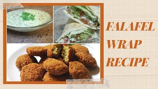 Falafel Wrap Recipe  With Tasty Dip  Five Food Makers [upl. by Tybalt311]