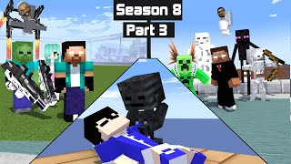 Monster Fight  Season 8 Part 3  NEED BACKUP AND THE SKIBIDI INVASION  Minecraft Animation [upl. by Deibel]