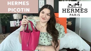 Hermes Picotin 18 Bag One Year Review  H Journey Bag Tips [upl. by Shanahan]