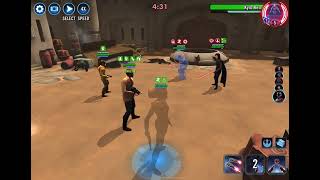 SWGOH Grand Arena Resistance Zorri Bliss  Rose Tico Omicron vs First Order [upl. by Roberts139]