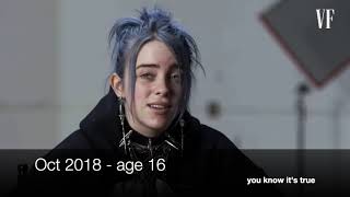 Billie Eilish Speaking Voice Evolution 20162021 [upl. by Dennett719]