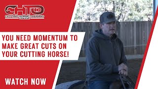 Why You Need Momentum To Make Great Cuts On Your Cutting Horse [upl. by Elleved]