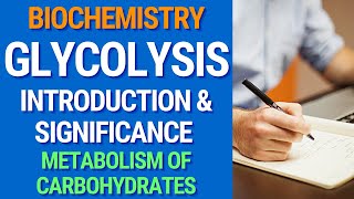 Introduction and Significance of Glycolysis glycolysis biochemistry carbohydrate metabolism [upl. by Stinky]