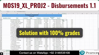 MOS19XLPROJ2  Disbursements 11  MOS19 XL PROJ2 Disbursements 12 mos19xlproj2 disbursement [upl. by Chlores]