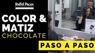 TINTE COLOR amp MATIZ  Marrón Chocolate INOA de LOréal  PASO A PASO con Raffel Pagès Barcelona [upl. by Thaddaus]