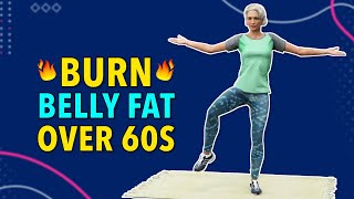 10 EXERCISES TO BURN BELLY FAT – SENIORS OVER 60 [upl. by Saval]