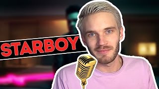 PewDiePie Singing Starboy By The Weeknd [upl. by Milford879]