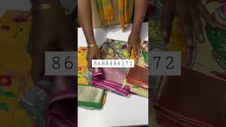 Mangalagiri pattu partywear sarees digitalprints pattusaree mangalagirihandlooms viralshorts [upl. by Duma]