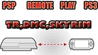 PSP Remote Play Tomb Raider DMC Skyrim ps3 [upl. by Lairret]