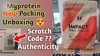 ⚡️⚡️ Myprotein New Packing Unboxing  Authenticity Checking Feature 😍 [upl. by Tiat]