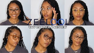 THE BEST AFFORDABLE PRESCRIPTION GLASSES  Zeelool Try On Haul amp Honest Review [upl. by Llenrev]