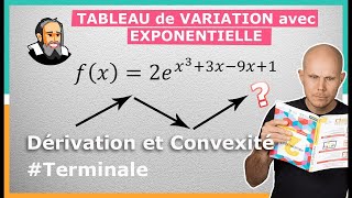 TABLEAU de VARIATION avec fonction EXPONENTIELLE  Exercice Corrigé  Terminale [upl. by Dj687]