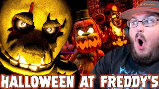 FNAF SFM Halloween at Freddys Song by TryHardNinja 3 Different Animations FNAF REACTION [upl. by Ahsiyt123]