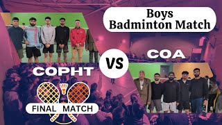 Boys Badminton 🏸 Final Match COPHT🥇 vs COA🥈  SPARDHA 2K23SVPUAT badmintonplayer sports vlog [upl. by Layor371]