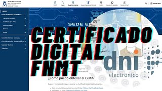 Cómo obtener CERTIFICADO DIGITAL FNMT con DNIe  Guía fácil paso a paso 👍🛠 [upl. by Annirac]