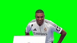 Kylian Mbappe 1 2 3 Hala Madrid Green Scren [upl. by Godden353]