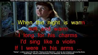 Tammy Debbie Reynolds Lyrics Sing Along Video [upl. by Shani881]