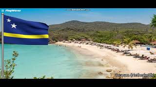 Curacao Territorial Flag and Anthem [upl. by Schnur737]