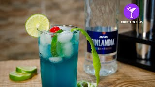 🍹 BLUE LAGOON  Cómo Preparar El Cóctel LAGUNA AZUL  Receta Con Vodka Fácil En Casa [upl. by Kutzer]