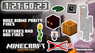 MCPE 1216023 Beta amp Preview  HUGE Biome parity fixes [upl. by Applegate]