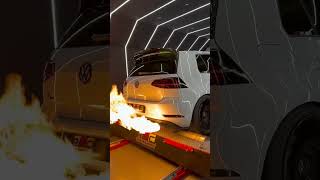 GOLF GTI SHOOTING FLAMES ON DINO🔥 subscribe shortsvideo trending viral [upl. by Aineg427]