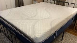 Novaform Serafina Pearl Gel Queen Memory Foam Mattress Review Going To Bed on a NEW Mattress [upl. by Camile]