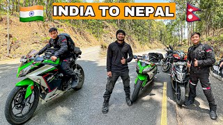 🇮🇳 India To Nepal 🇳🇵First International Ride Suru Hote Hi Accident Ho Gaya 😰Ep 1 [upl. by Ailel795]