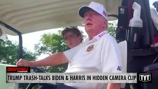 WATCH Hidden Camera Catches Trump TrashTalking Biden amp Harris [upl. by Ihcekn]