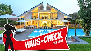 Luxusvilla von Huf Haus mit Pool für große Familien  HausCheck  Hausbau Helden [upl. by Schell]