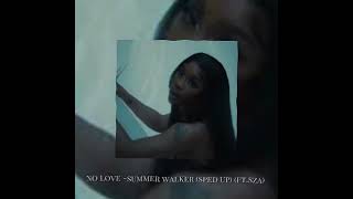 no love summer walker sped up ftsza [upl. by Ohcamac]