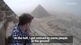 An 18YearOld Illegally Climbed Egypts Great Pyramid [upl. by Dyan]