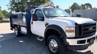 2010 FORD F550 4X4 MECHANICS TRUCK CRANE LIFTGATE SERVICE TRUCK UTILITY FOR SALE [upl. by Coats444]